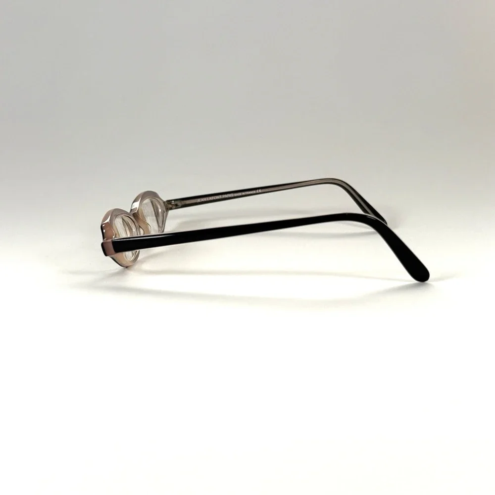 Jean Lafont Paris Bizarre 917 Eyeglasses Frame‎ Only 48-15-138 Black/Purple Oval
